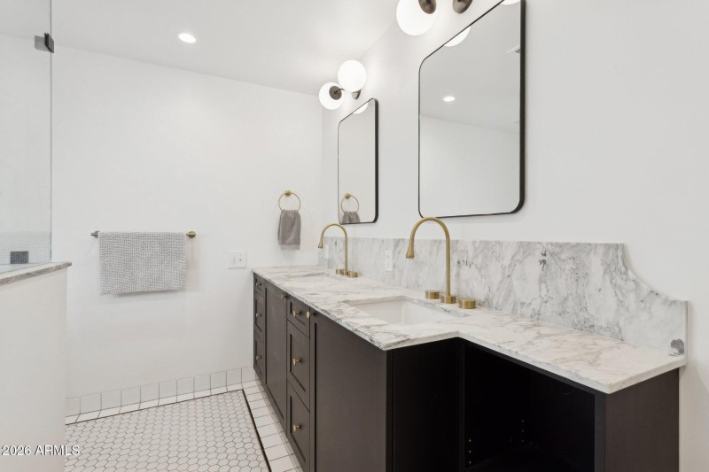 Gorgeous detailing in primary suite