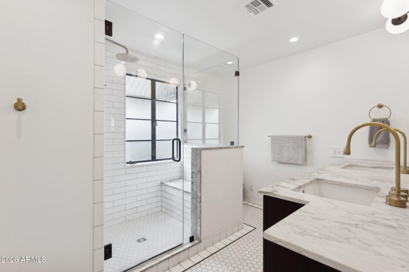 Remodeled primary bath