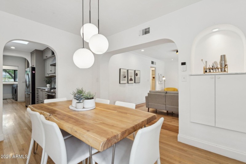 Dining room with original built-ins