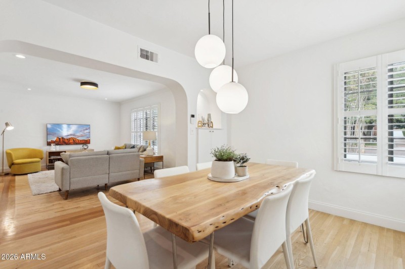 Dining room looking towards living room