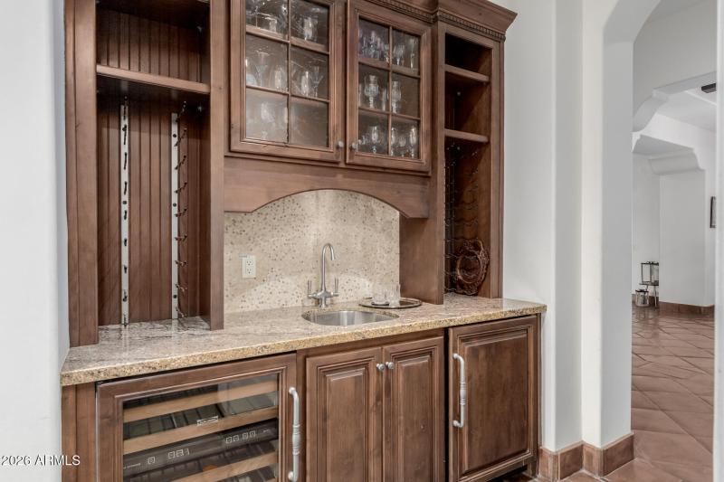 Butler's Pantry with Beverage Fridge