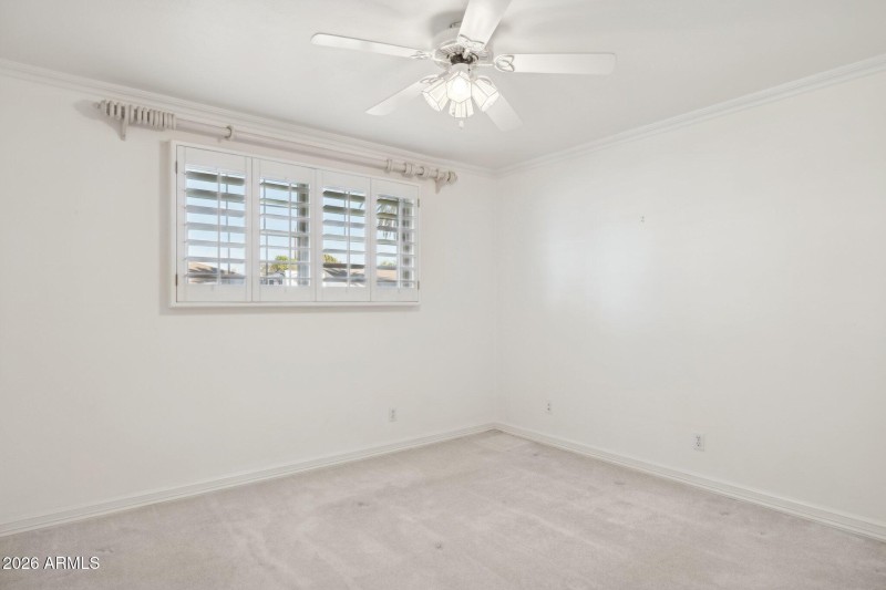 Bedroom 2 with Shutters