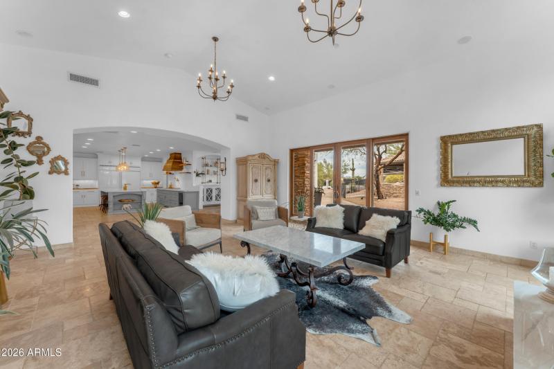 Looking onto kitchen