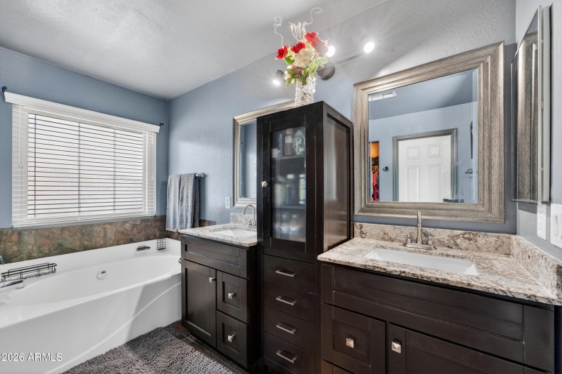 Master bath double sinks