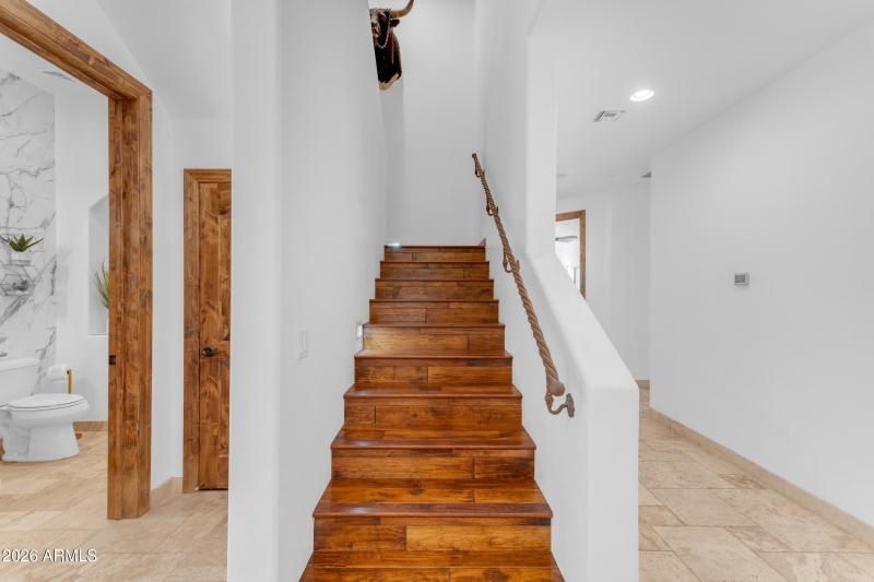 Stairs to Media Room