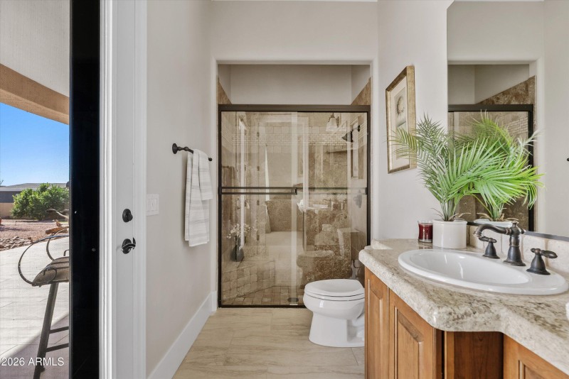 Secondary Ensuite with Patio Access