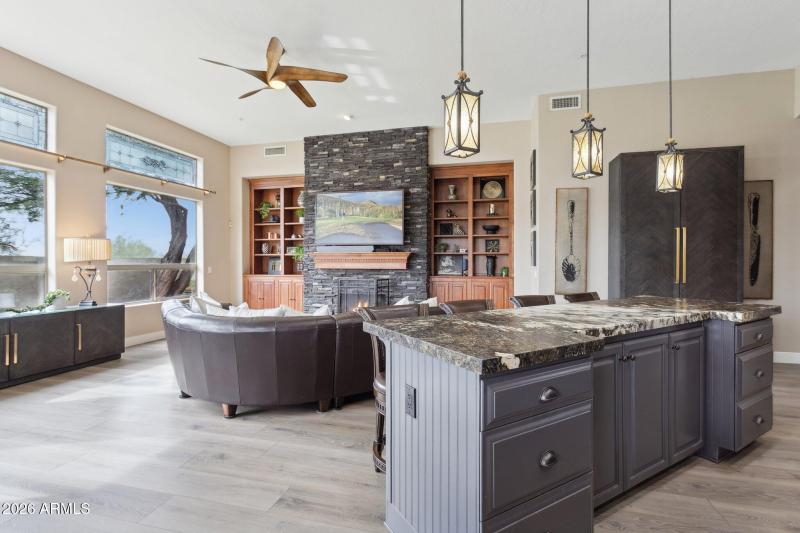 Kitchen Overlooking Great Living Area