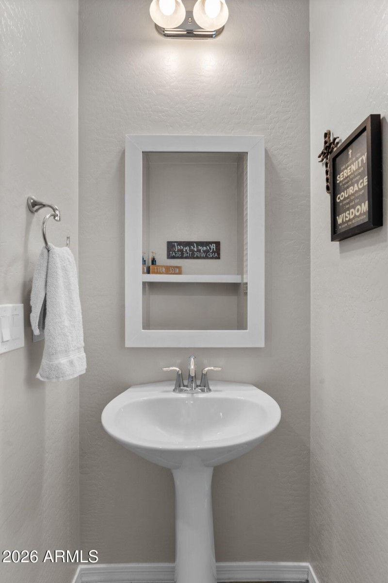 Downstairs half bath