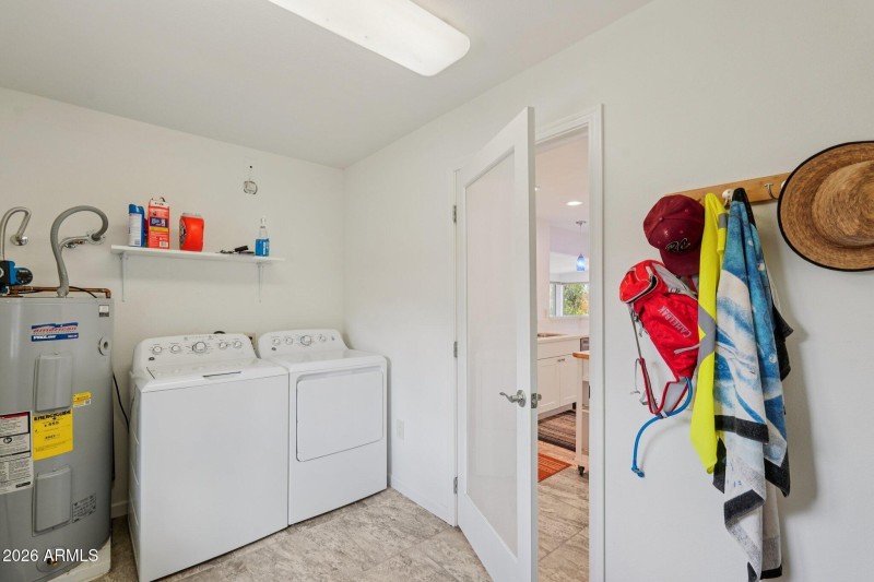Spacious laundry room