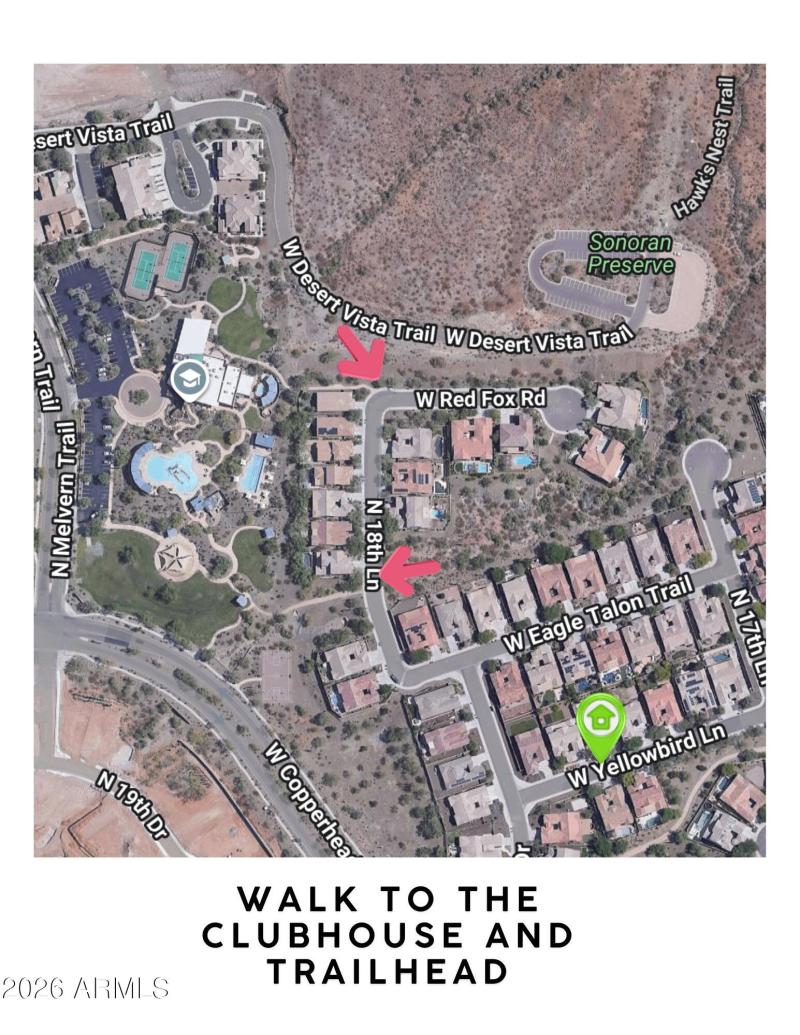 WALK TO THE CLUBHOUSE AND TRAILHEAD