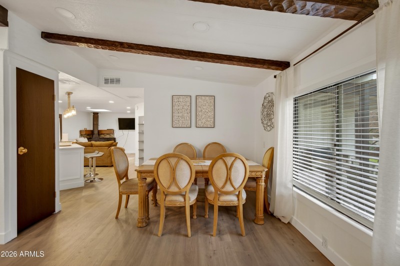 Dining View Into Kitchen