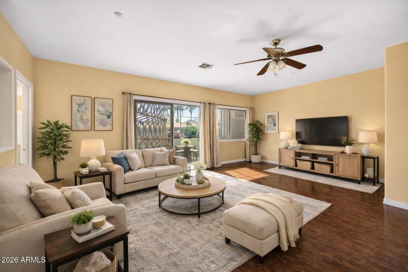 Staged living room 1