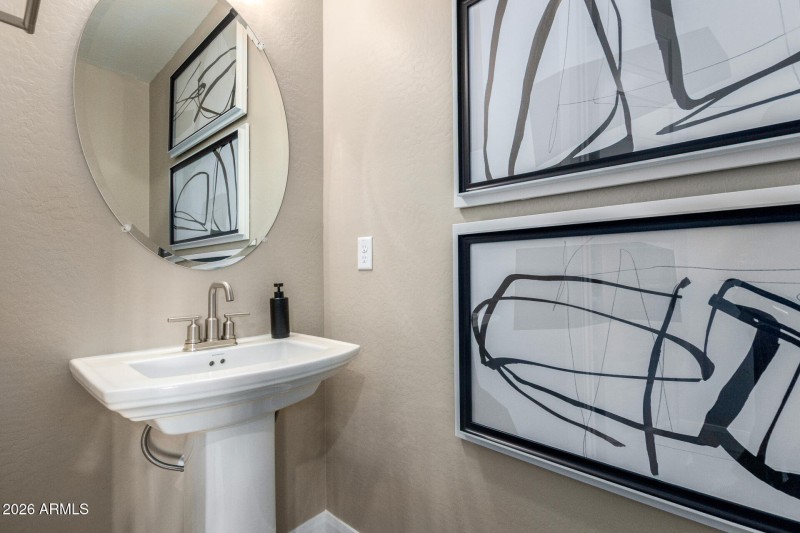 Bella Floorplan Downstairs Half Bath