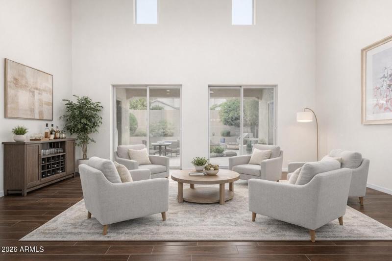Staged Living Room Use