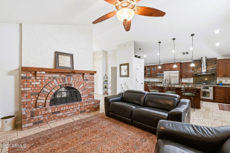 Family Room with Fireplace