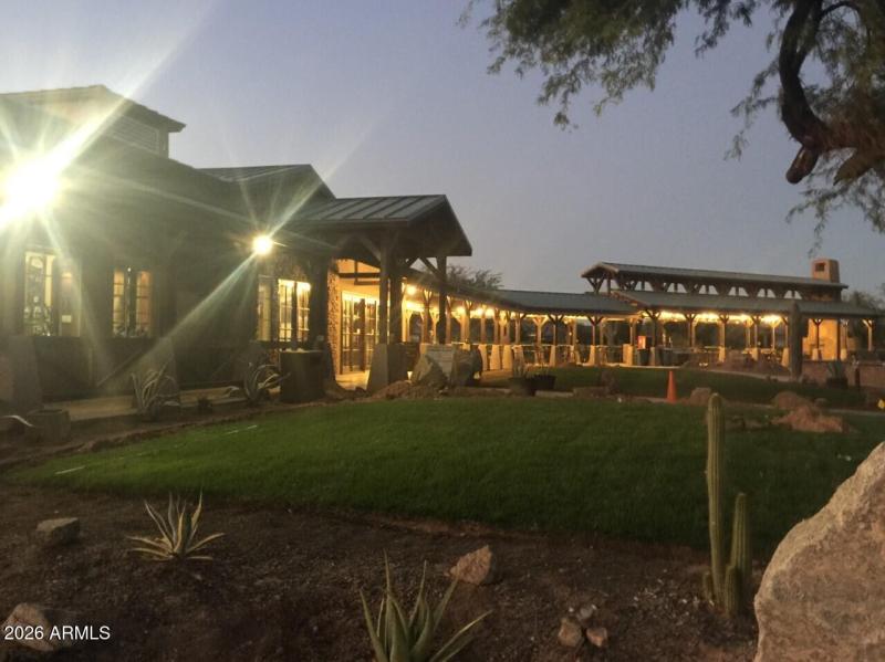 Johnson Ranch Clubhouse with music, mist