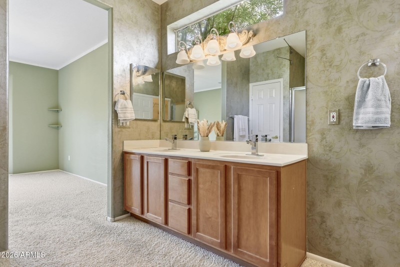 Primary Bath, Dual Vanities