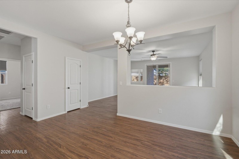 Dining into family room