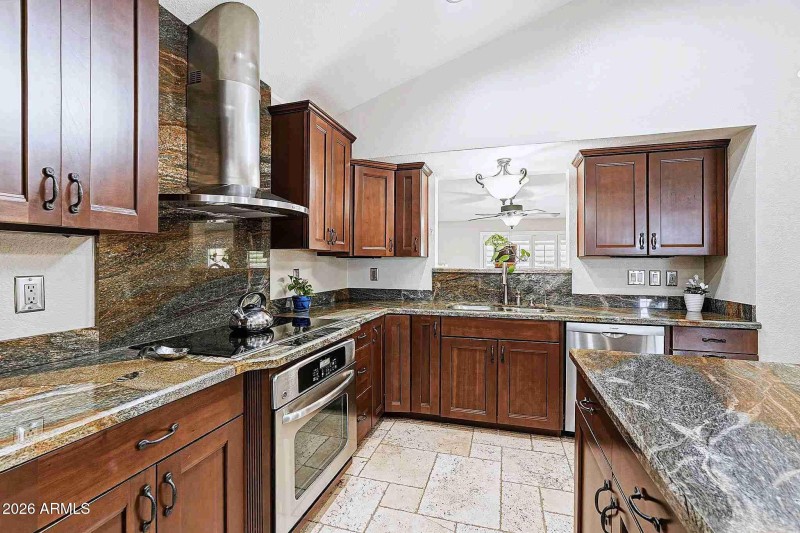 Kitchen with Granite Countertops