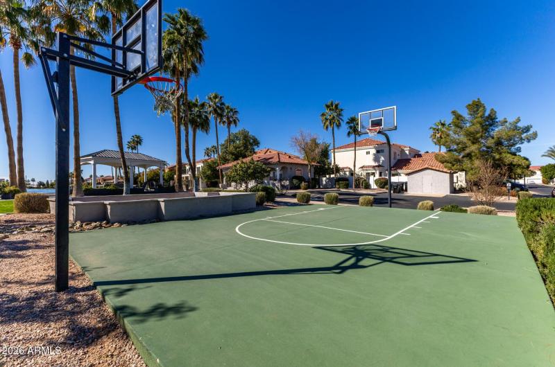 Community basketball court