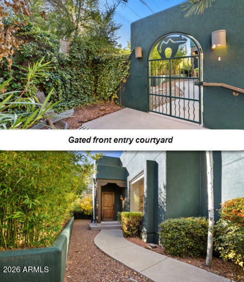 Gated front entryway