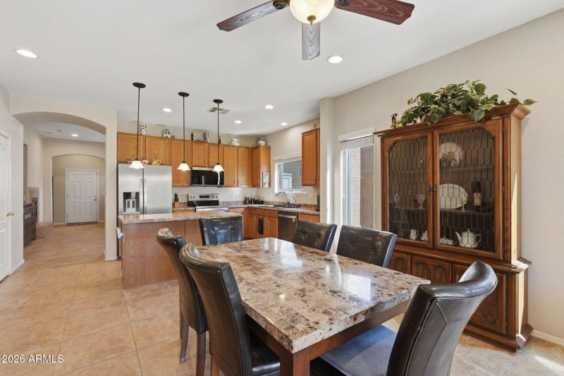Dining Area To The Kitchen View