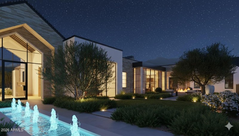 Evening- Exterior View