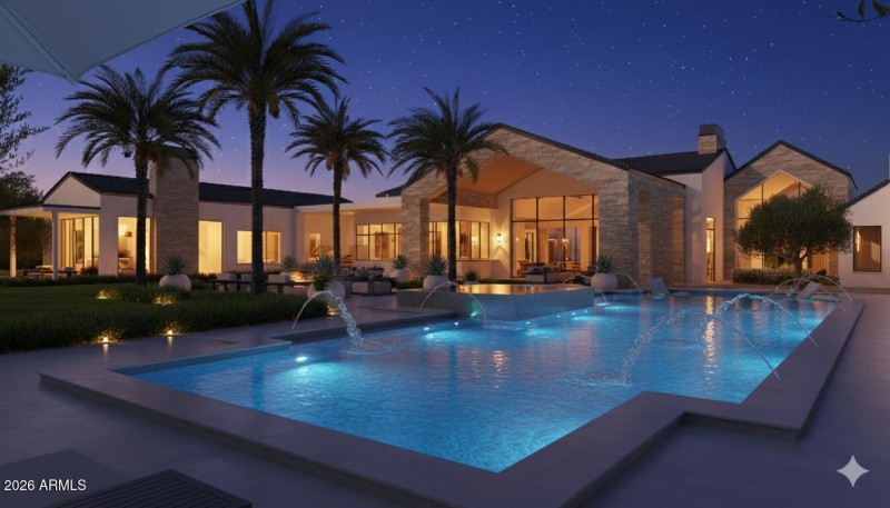 Evening- Exterior View