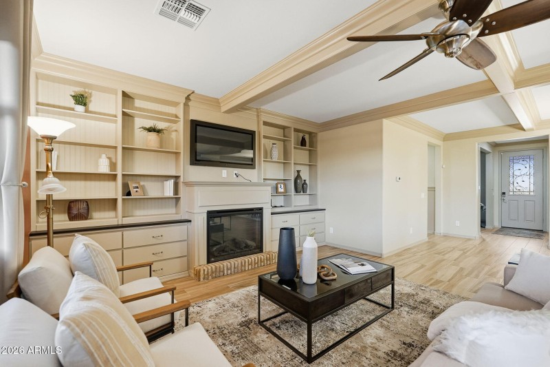 Built-in Library at Great Room