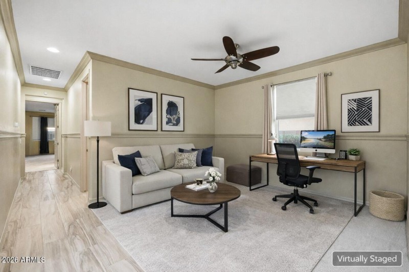 Teen Room/Office - Virtually Staged