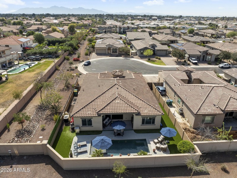 Aerial View of Backyard
