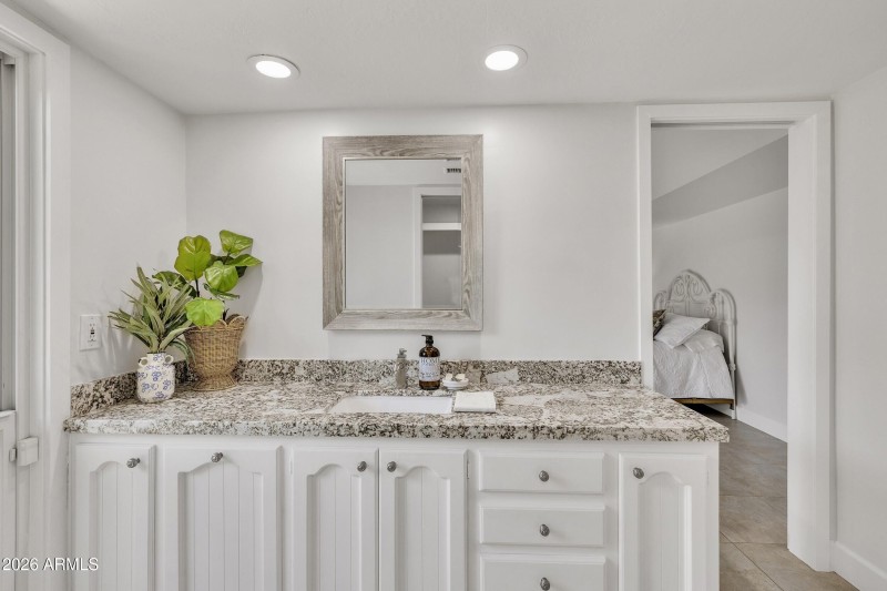 Spacious Vanity Area