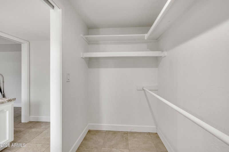 Generous Walk-in Closet