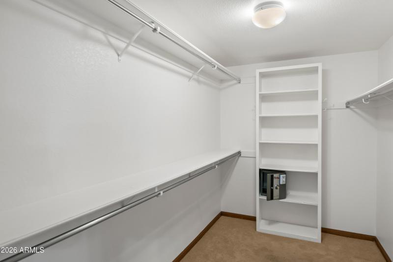 Master walk in closet