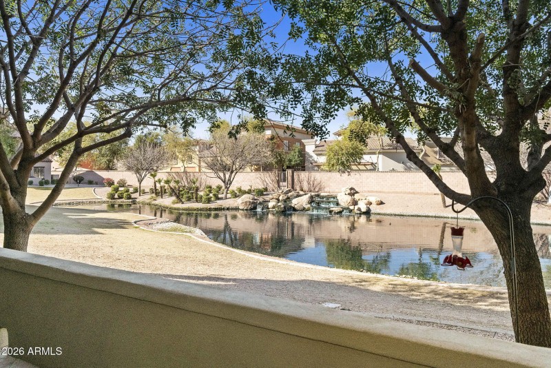 Lake view from patio