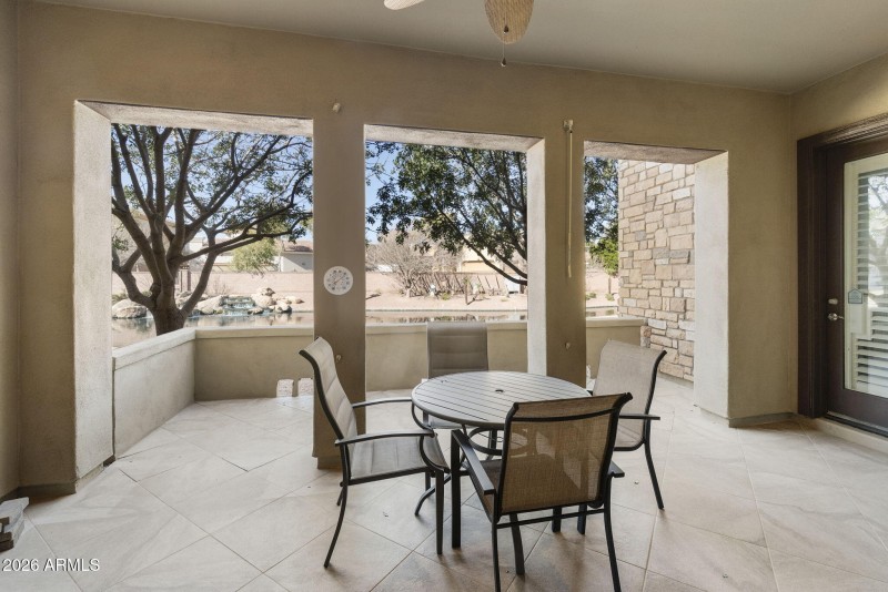 Covered patio