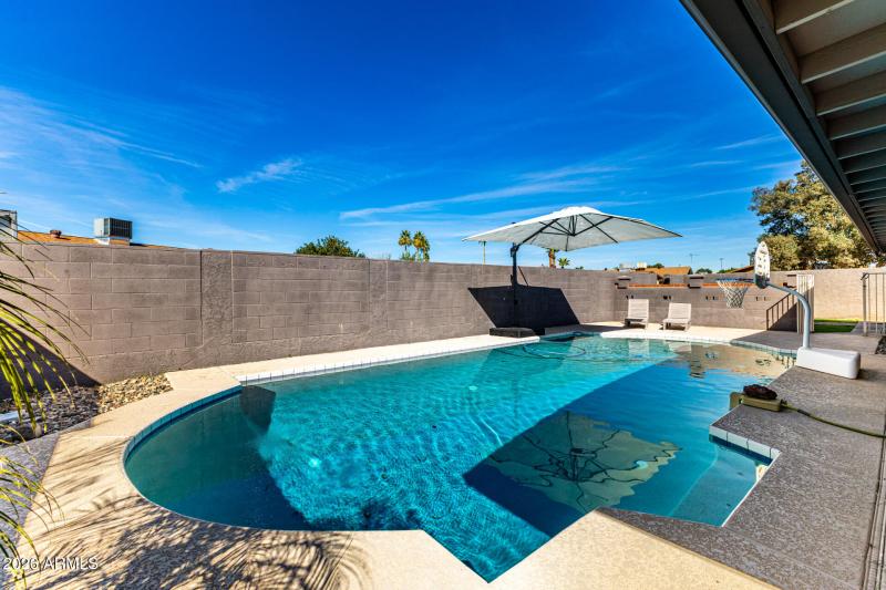 Pebble pool resurfaced