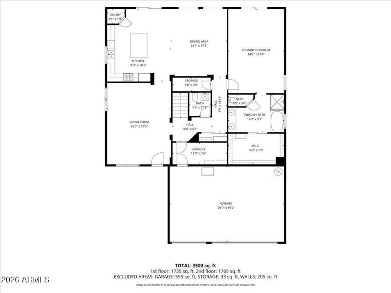02-2D Floor Plan for 6379 West Admiral W