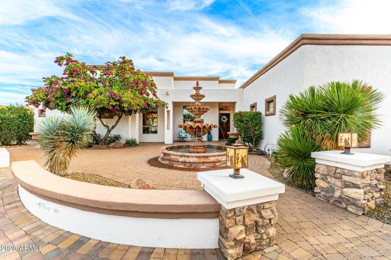 Fountain/Front of Home