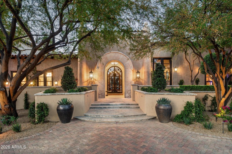 Beautifully lit exterior