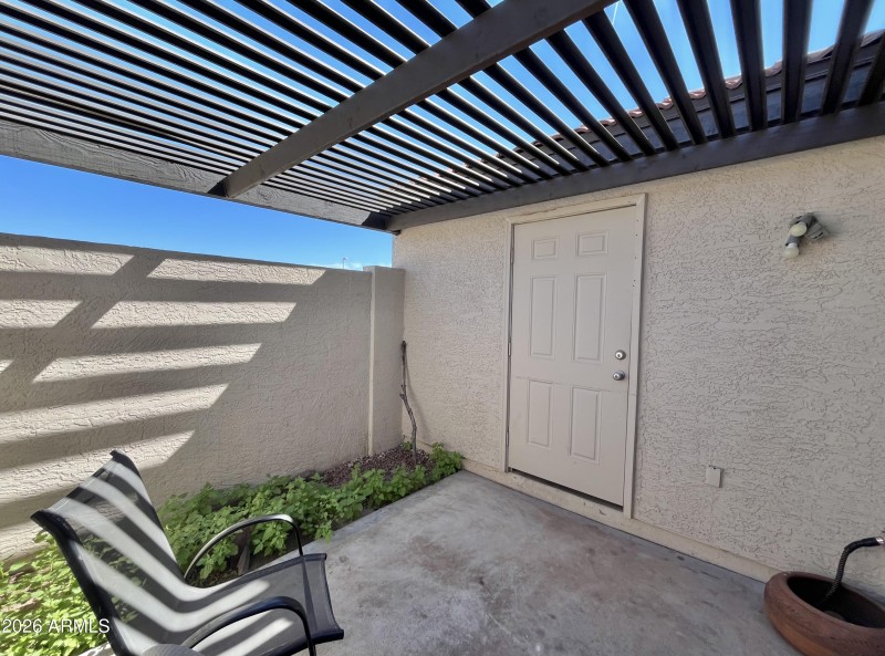 Enclosed Patio area