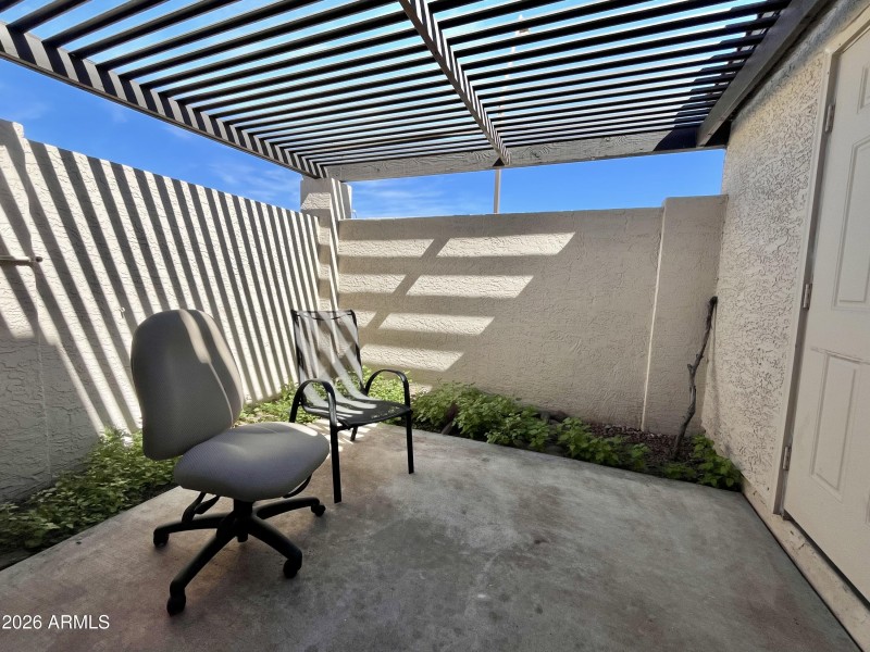 Private patio