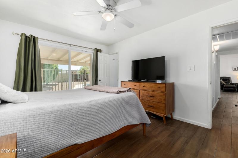 Main bedroom toward pool