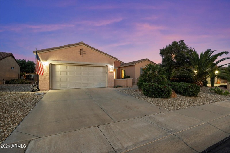 Front Exterior w Two-Car Garage