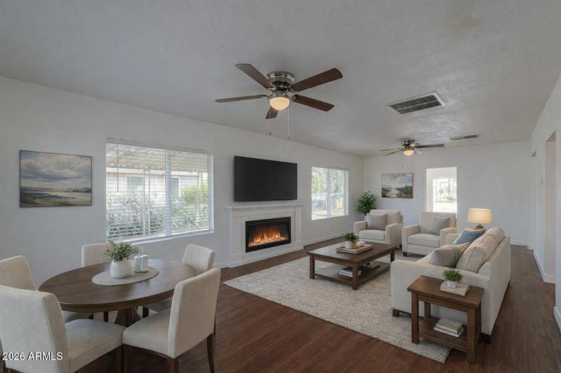 Cozy living and dining space