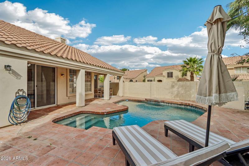 Backyard facing north