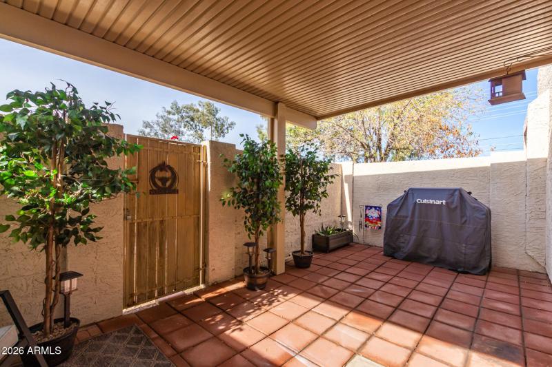 Large Gated Patio