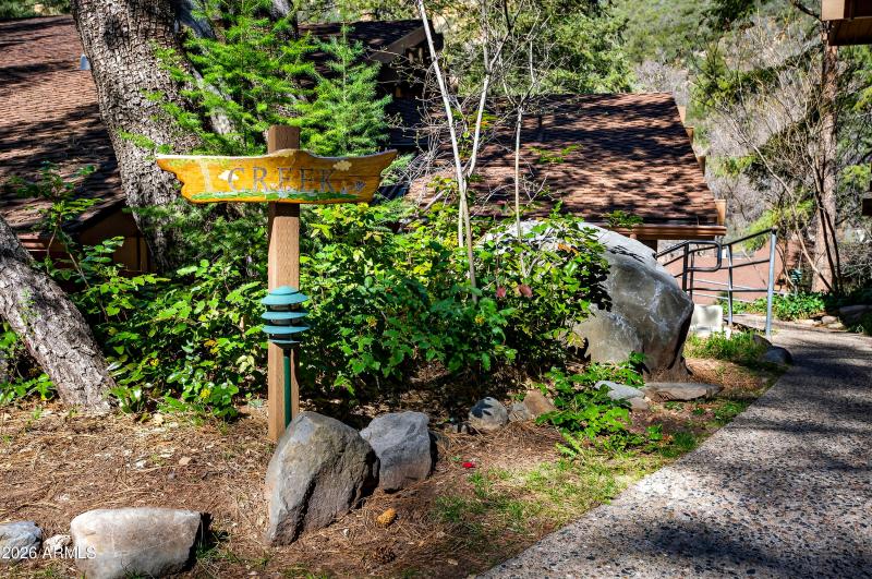 Creek Trail out front door