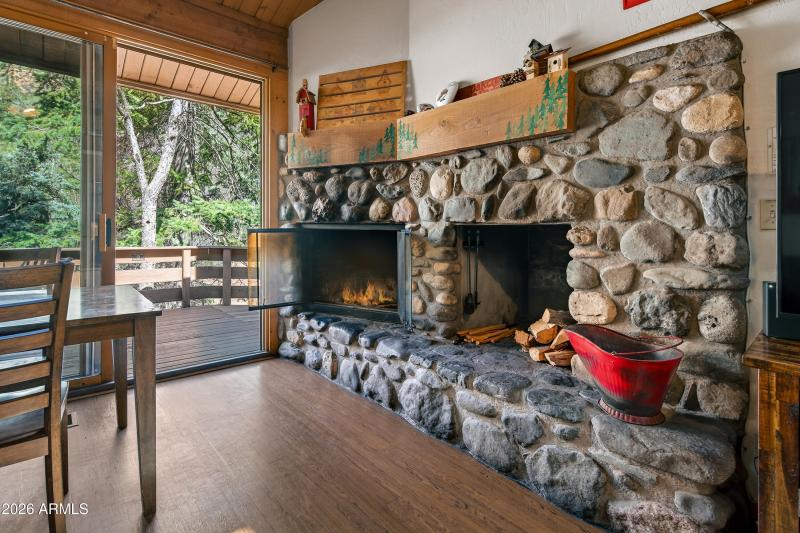 Natice Stone Fireplace