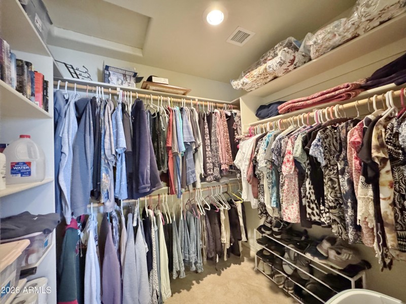 Large walk in closet